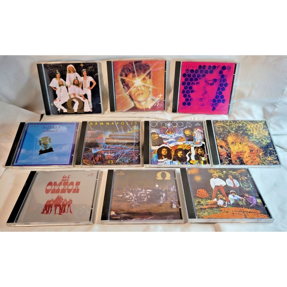 Omega CD Lot (x10) Hungarian Rock – 10000 Lépés, Gammapolis, Omega 5-7, Az Arc..